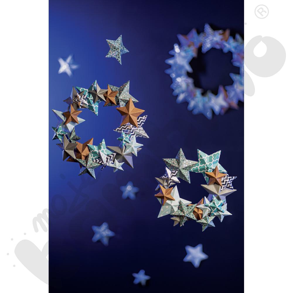 Papierowe wianki z gwiazd - zestaw kreatywny
