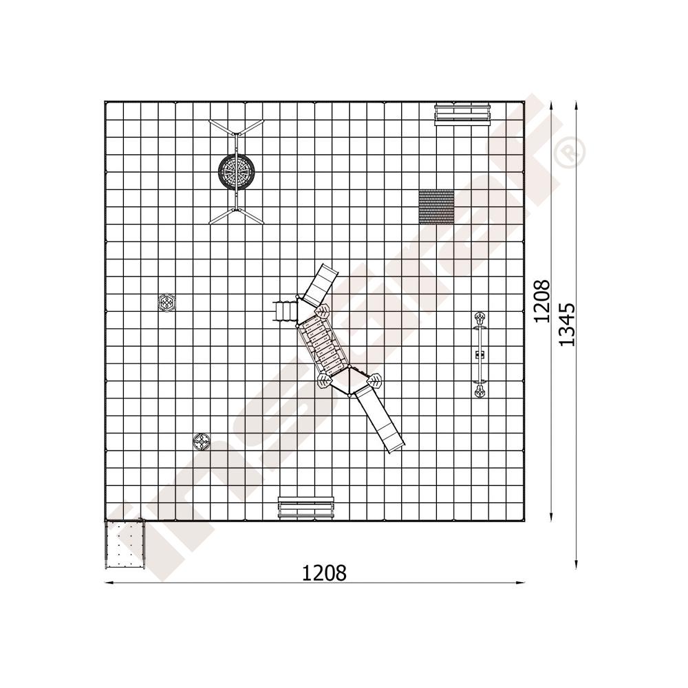 Modulové dětské hřiště 12 x 12