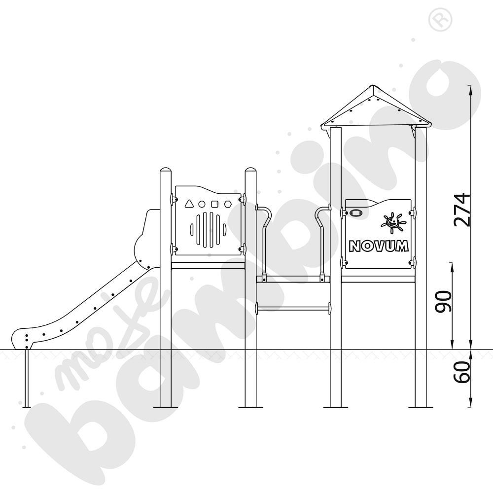 Orbis - wieża 3, metalowe słupy