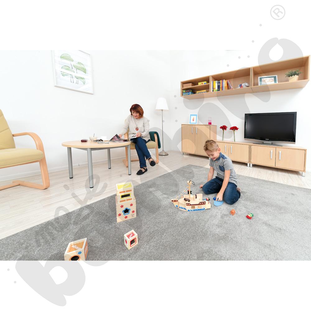 Dywan jednokolorowy - szary 2 x 2 m