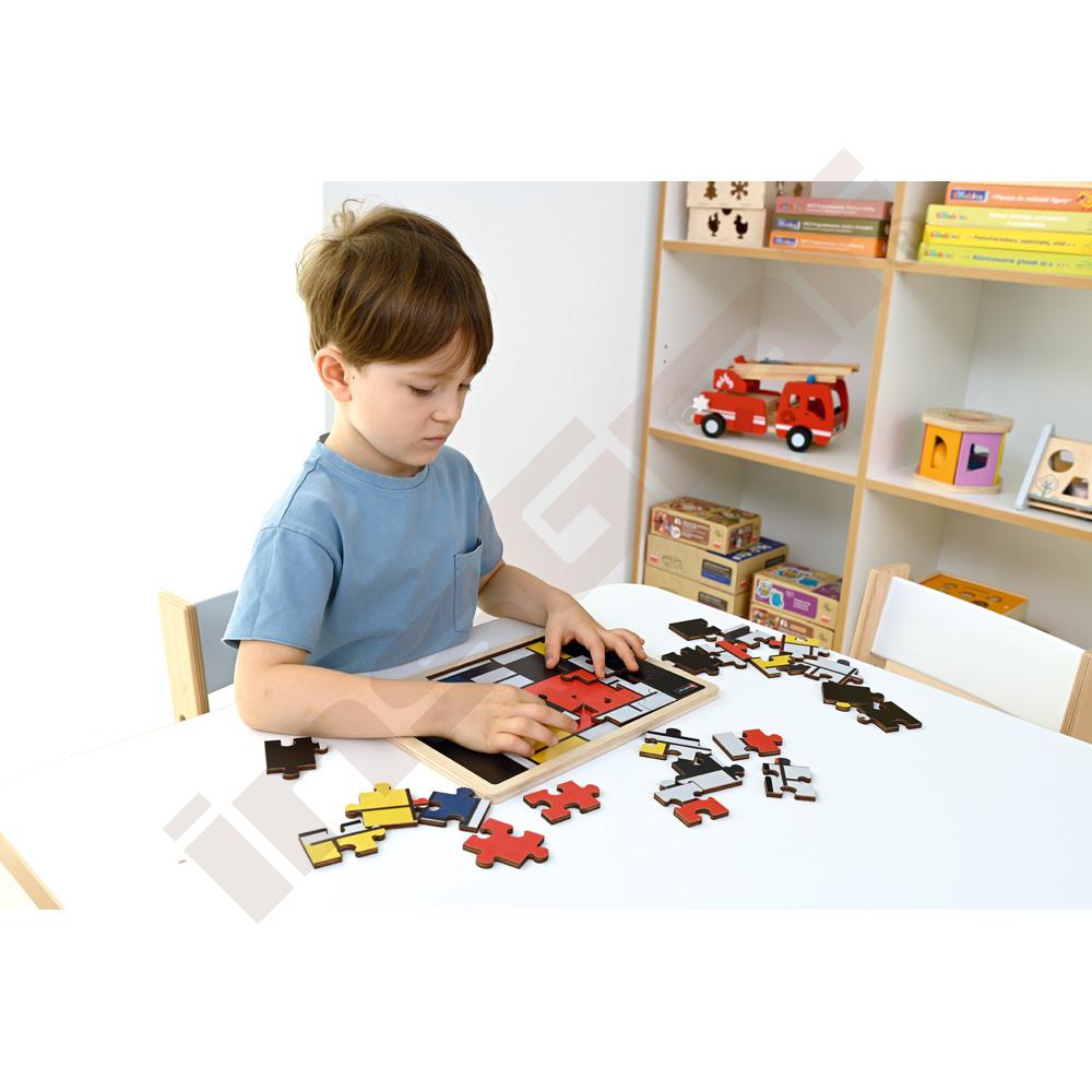 Avantgardní puzzle - obdélníky a čtverce