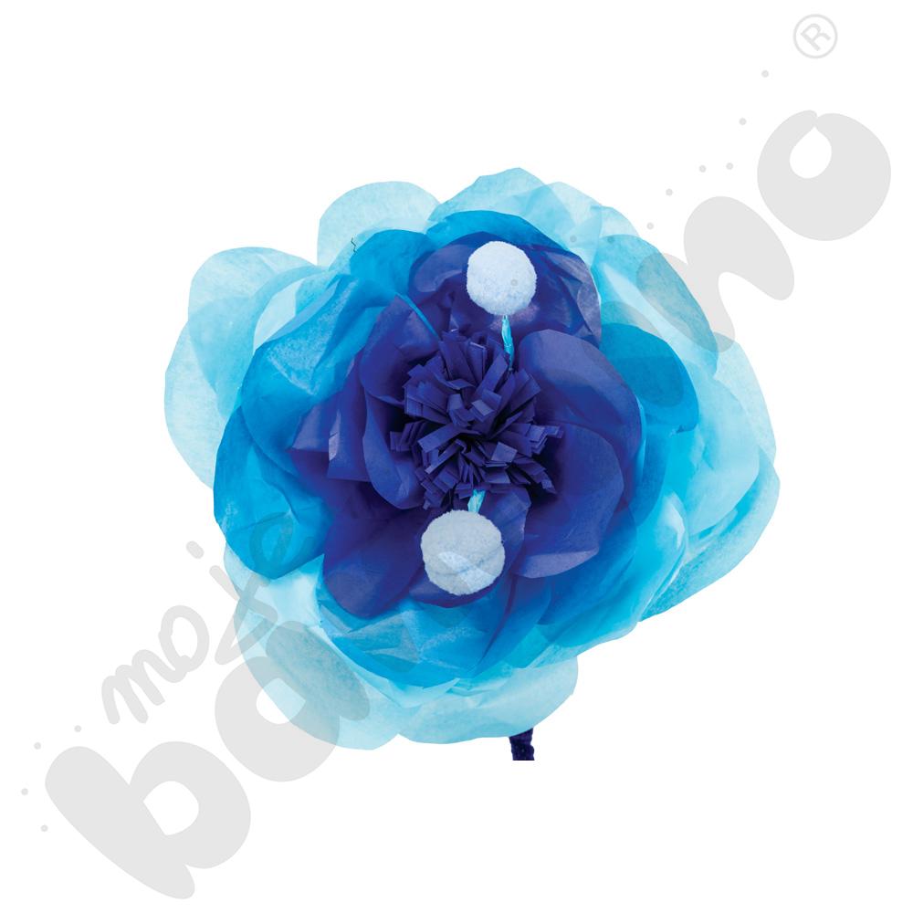 Bibuła 50 x 70 cm tonacja niebieska