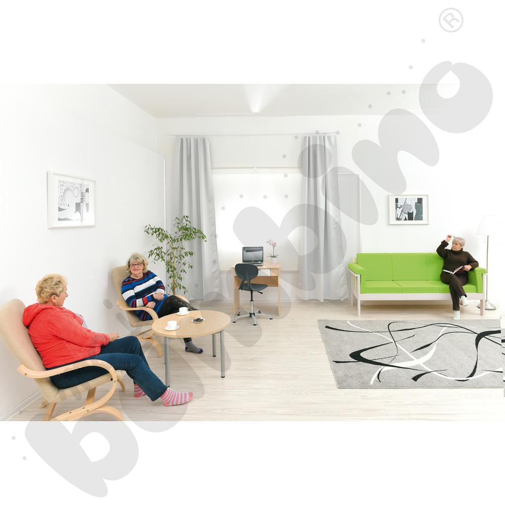 Kanapa Luna 3-osobowa - tkanina trudnopalna