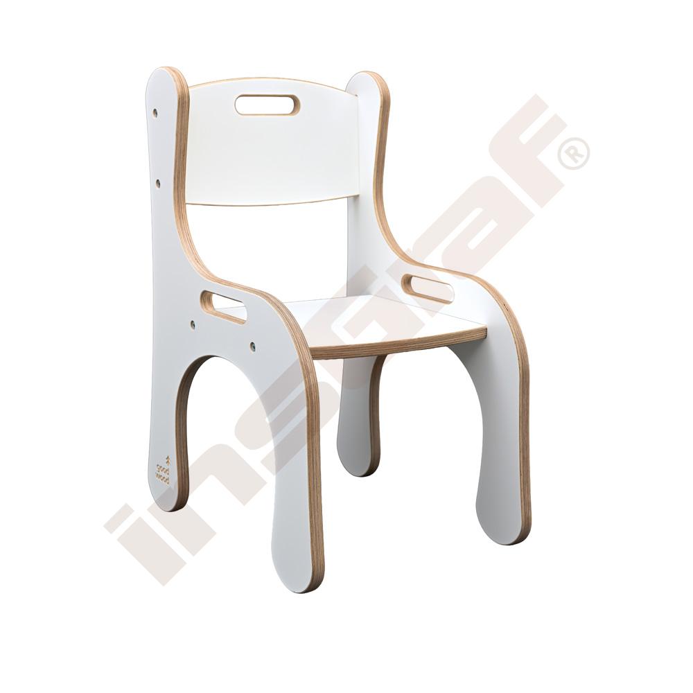 Ergonomické křesílko Good Wood - bílé