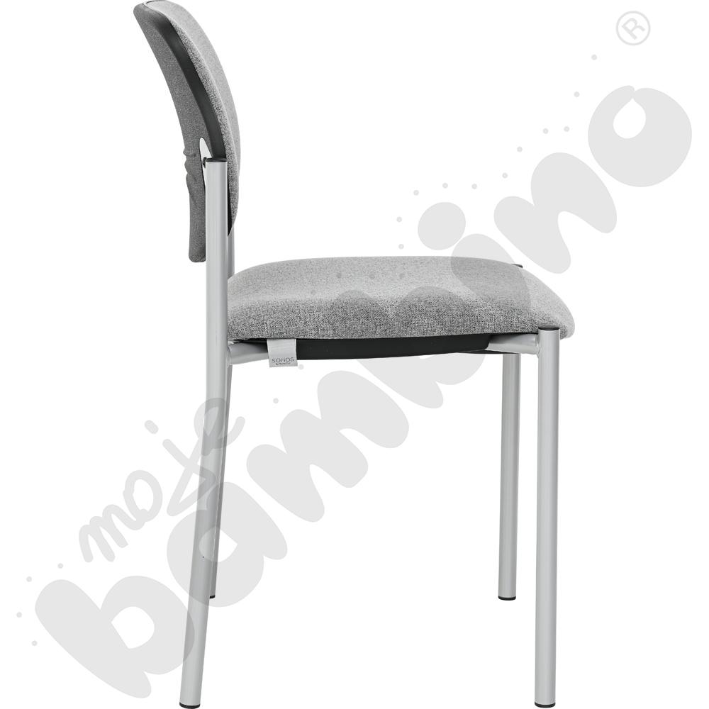 Krzesło konferencyjne STYL popielato - czarne