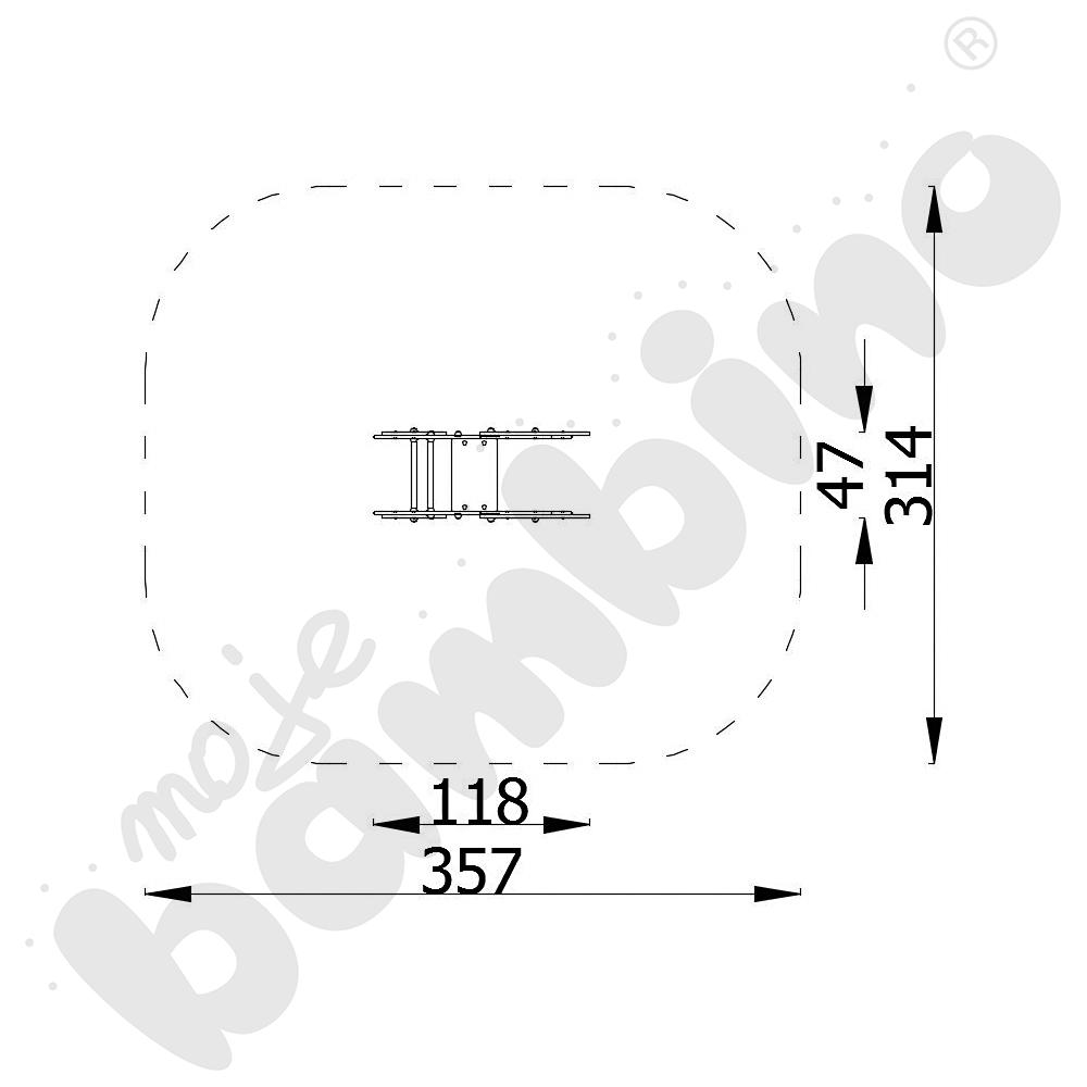 Traktor Urbi C na podstawie betonowej