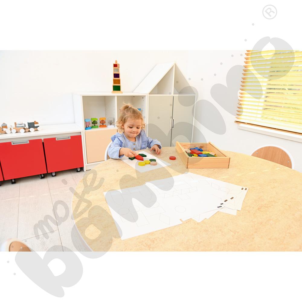 Cichy blat Plus okrągły, 120 - beżowy