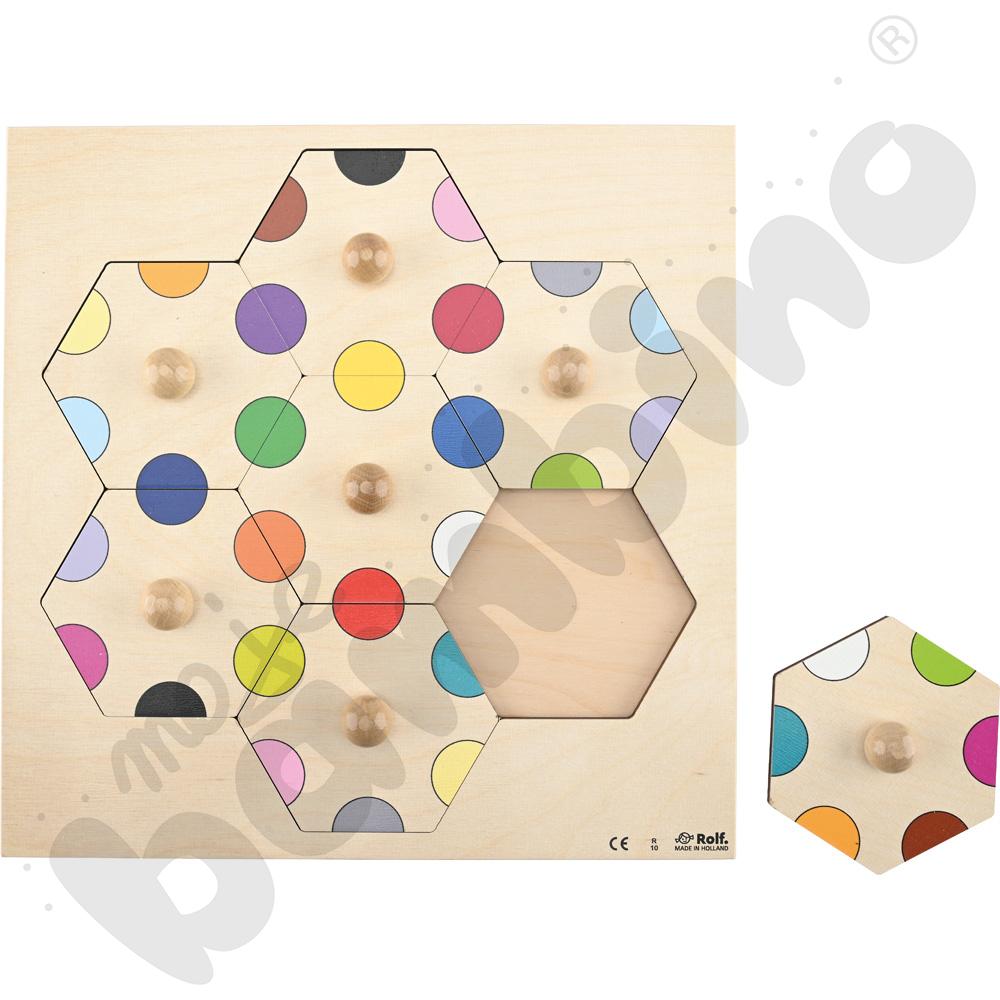 Puzzle z uchwytem - kolory