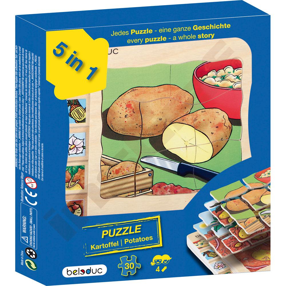 Edukační vícevrstvé puzzle - brambory