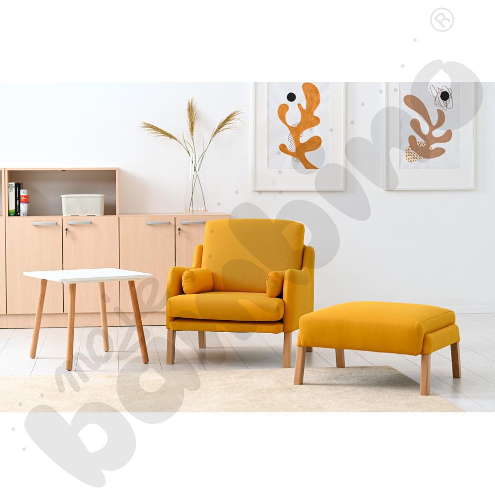 Pufa Alan musztardowa