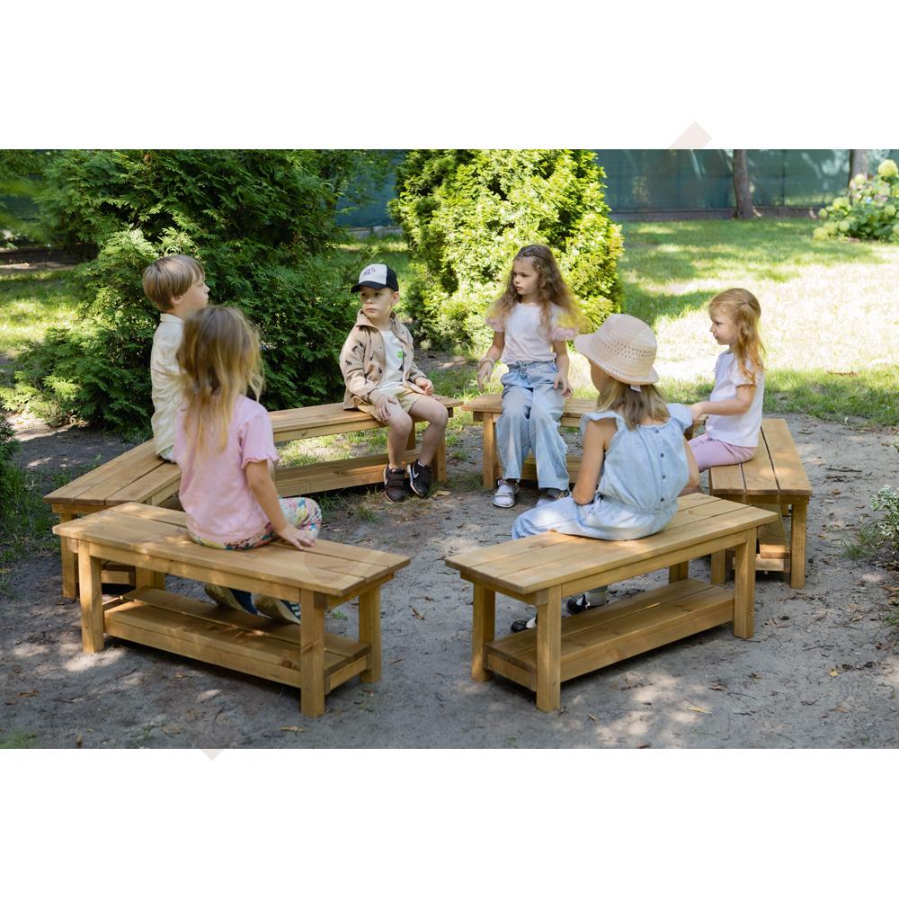 
Sitzbänke aus Holz, 6 Stck.

