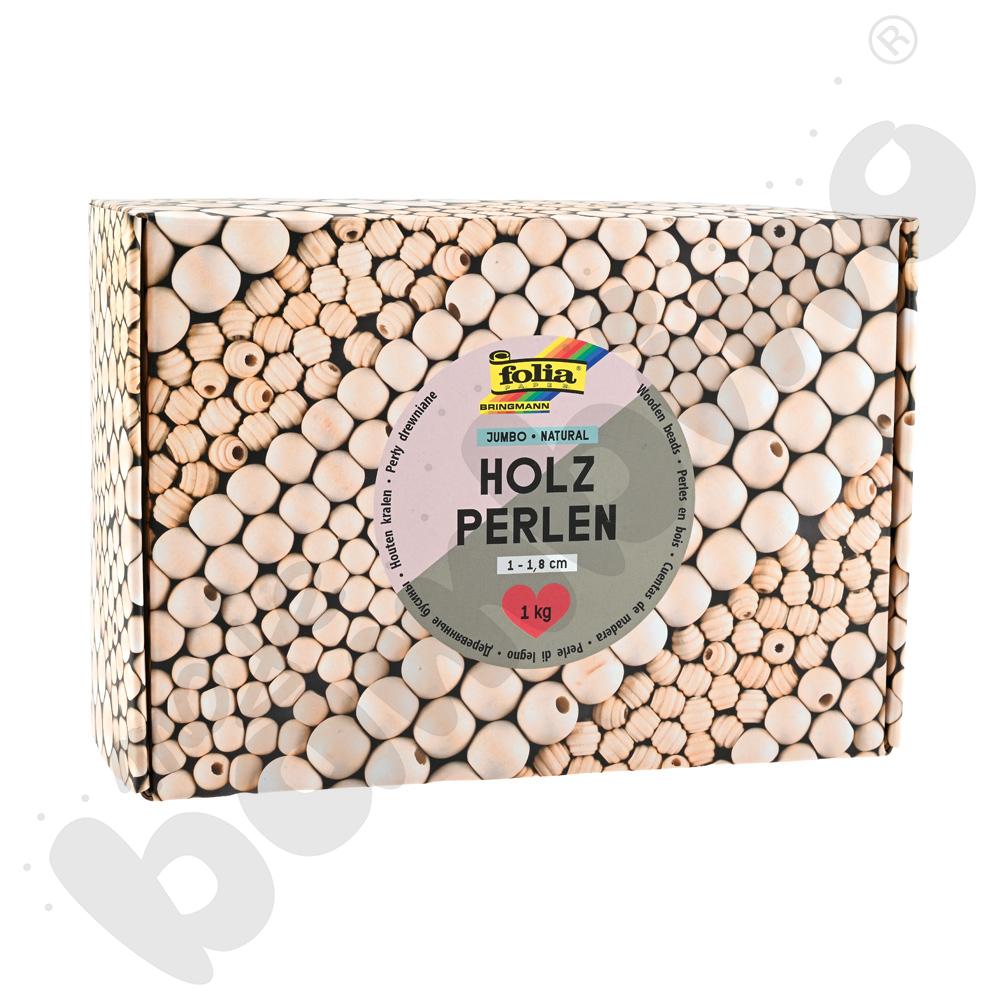 Drewniane koraliki naturalne