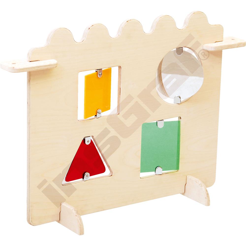 Detský kútik - panel s geometrickými tvarmi