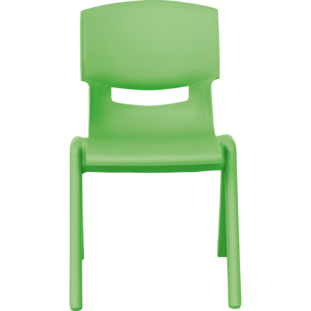 Stolička Dumi veľ. 2 - výška 31 cm - k stolom 53 cm - zelená 