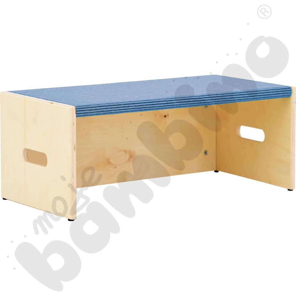 Podest prostokąt z wnęką, wys. 26 cm - ciemnoniebieski