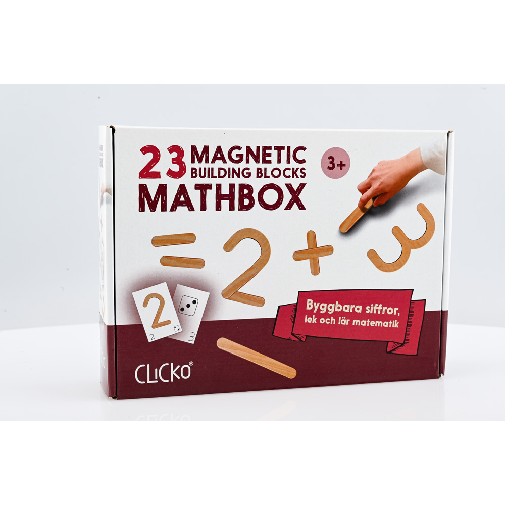 Drevené magnetické čísla - sada s kartami