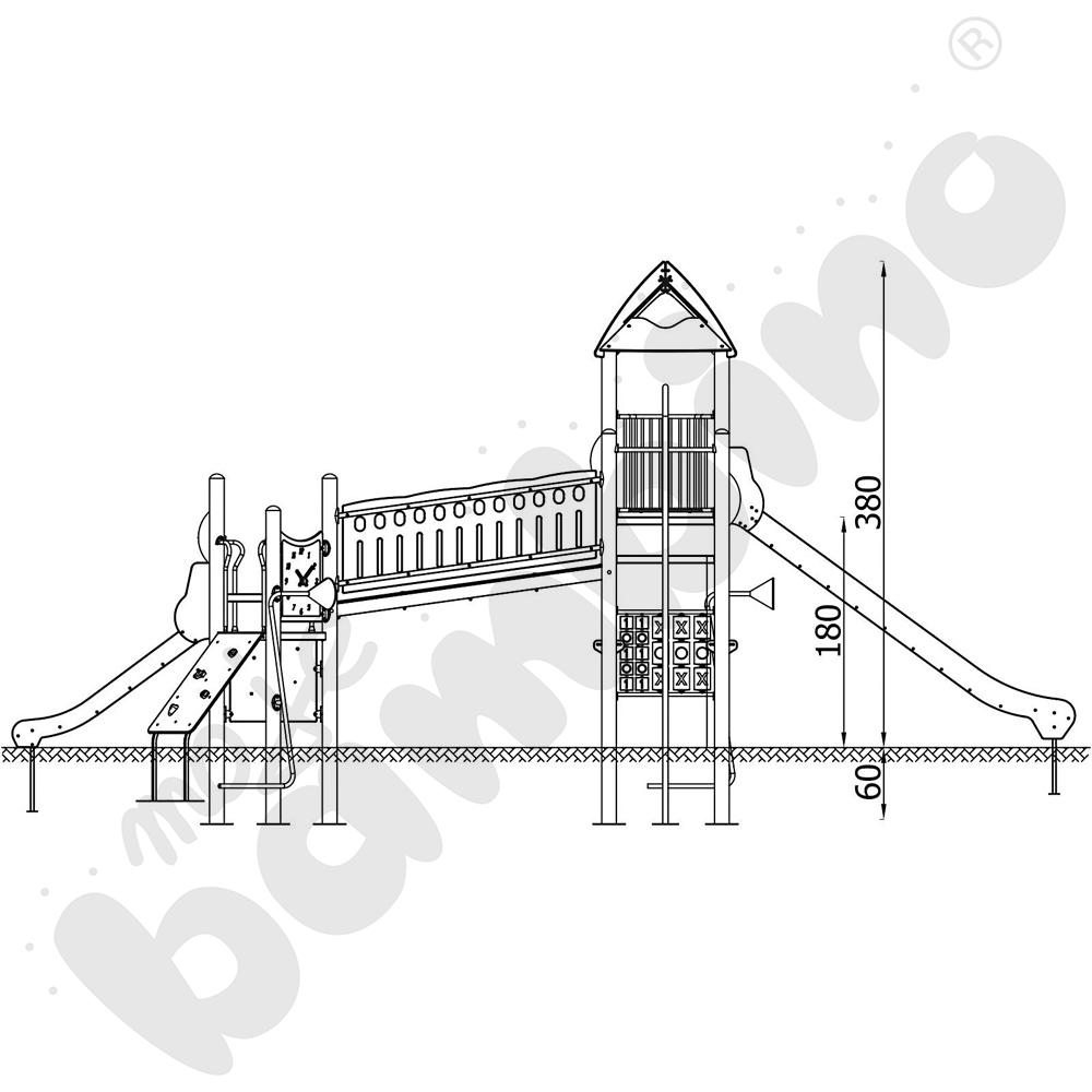 Orbis - zestaw 11411, metalowe słupy