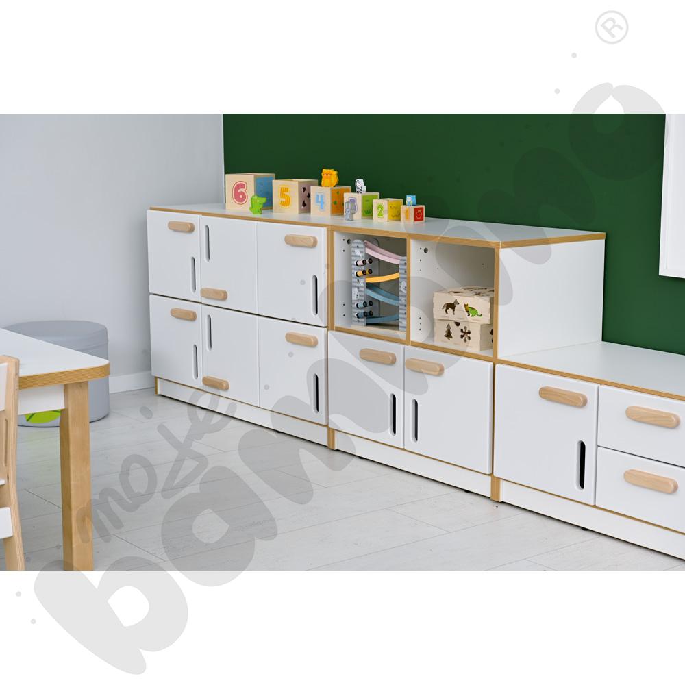 Niska szafka NEA z 4 przegrodami