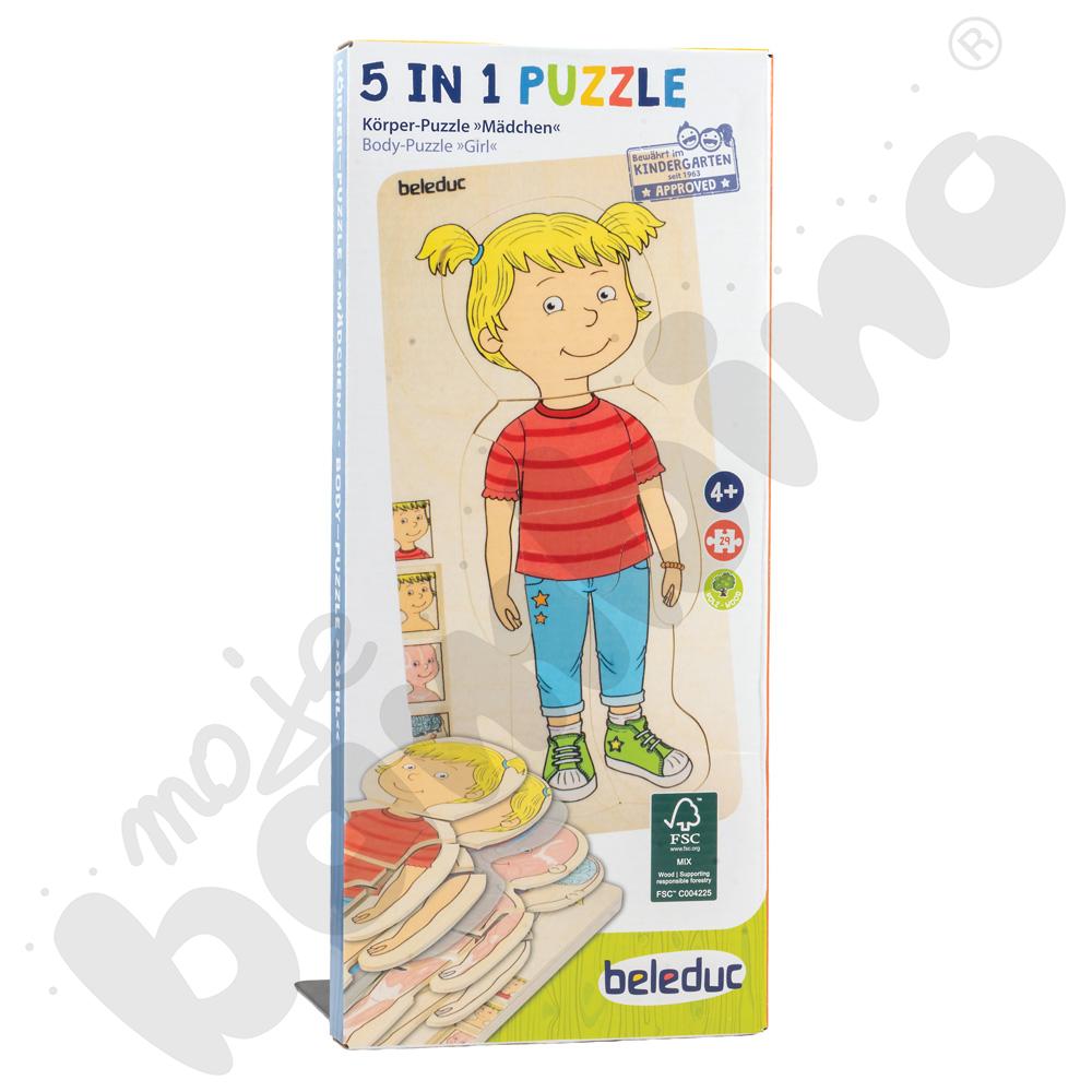 Puzzle warstwowe - dziewczynka