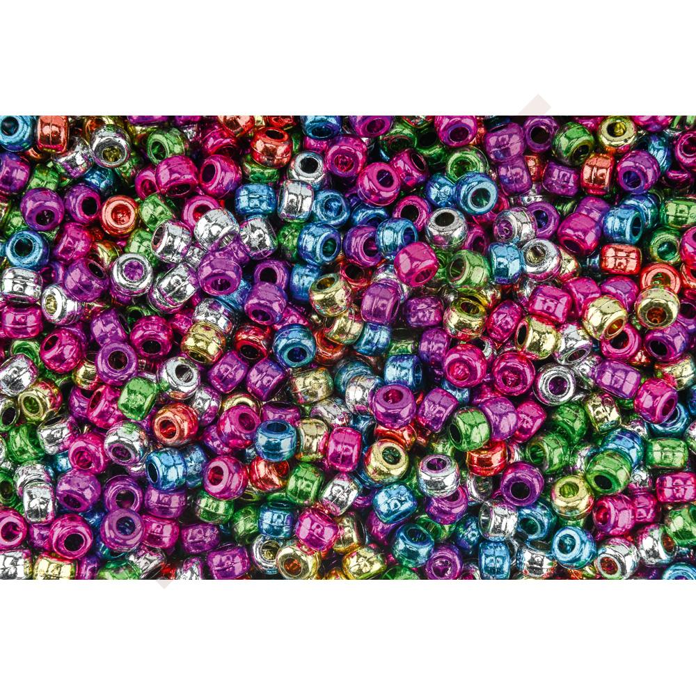 Perlen zum Auffädeln, Metallic-Effekt, 4000 Stck.