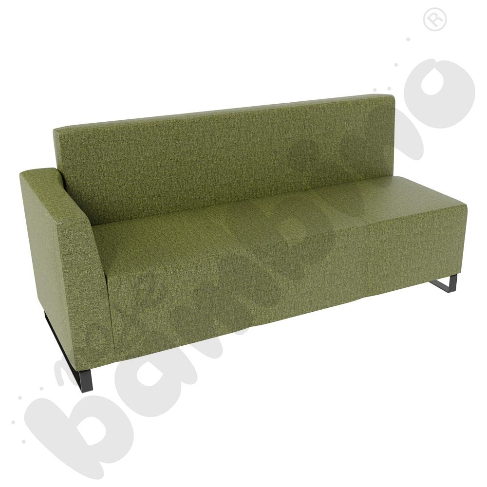 Sofa Universum 3-os. wys. 82 cm, bok niski lewy, tkanina RO30