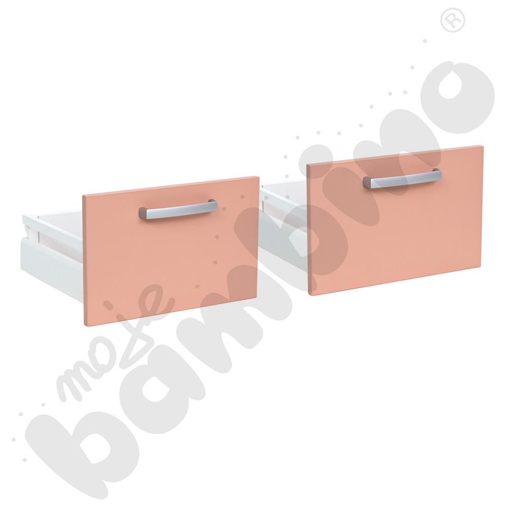 Szuflady wysokie do regału Grande M, 2 szt. - brudnoróżowe