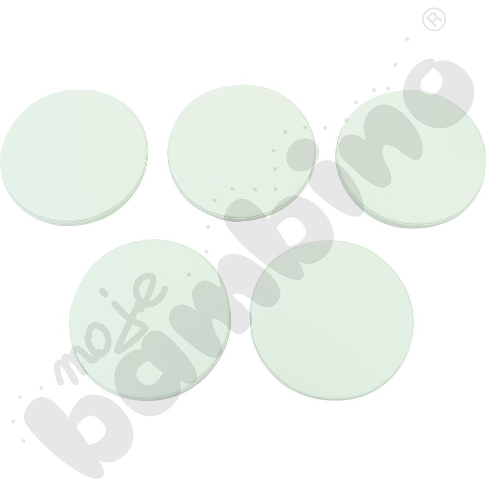 Poduszki okrągłe 5 szt. jasnozielony pastel