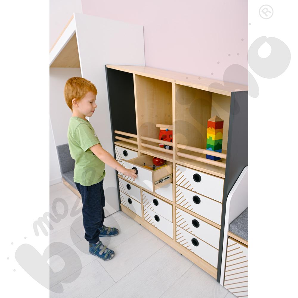 Szafka wysoka FLO lewa antracyt