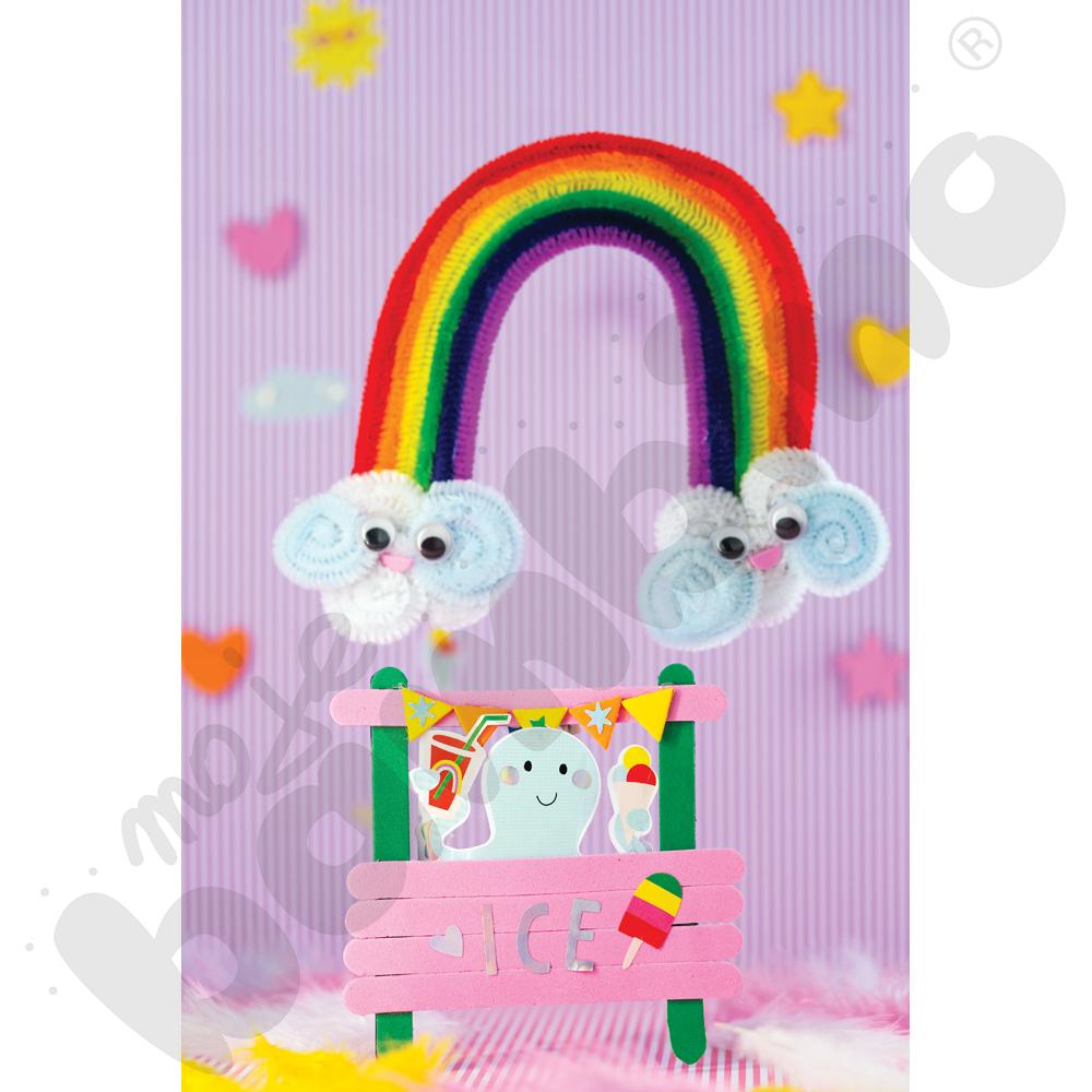 Zestaw do tworzenia z drucików kreatywnych - tęcza