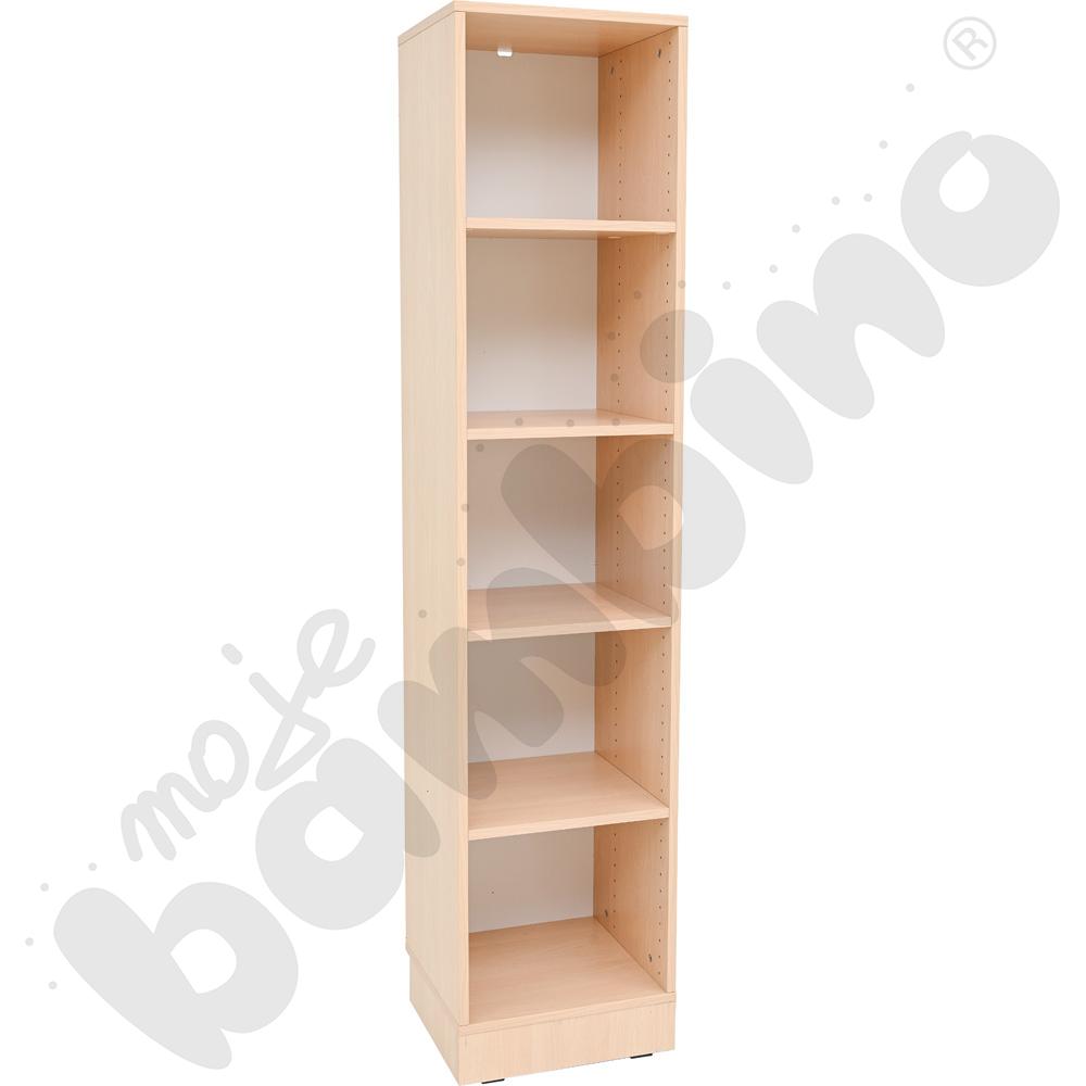 Regał Grande wąski, wys. 187,8 cm, głęboki, klon jasny