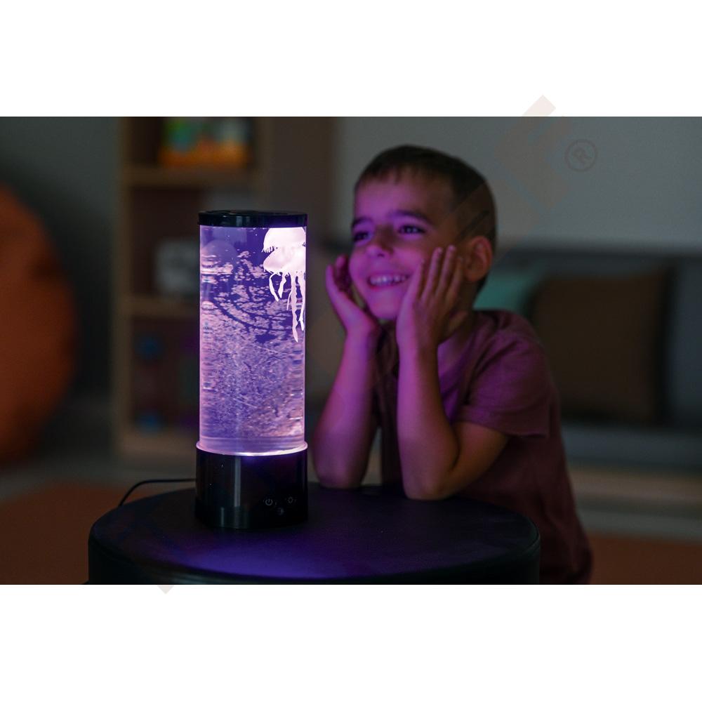 Relaxační lampa s medúzami L
