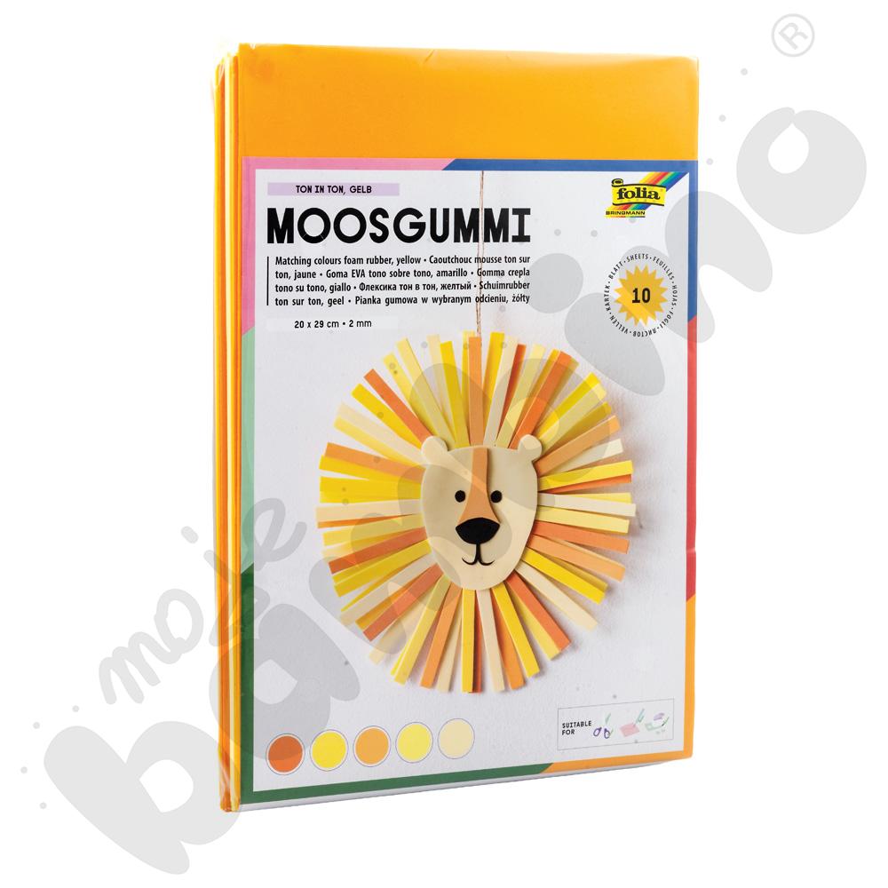 Piankowe arkusze, kolor mix żółty