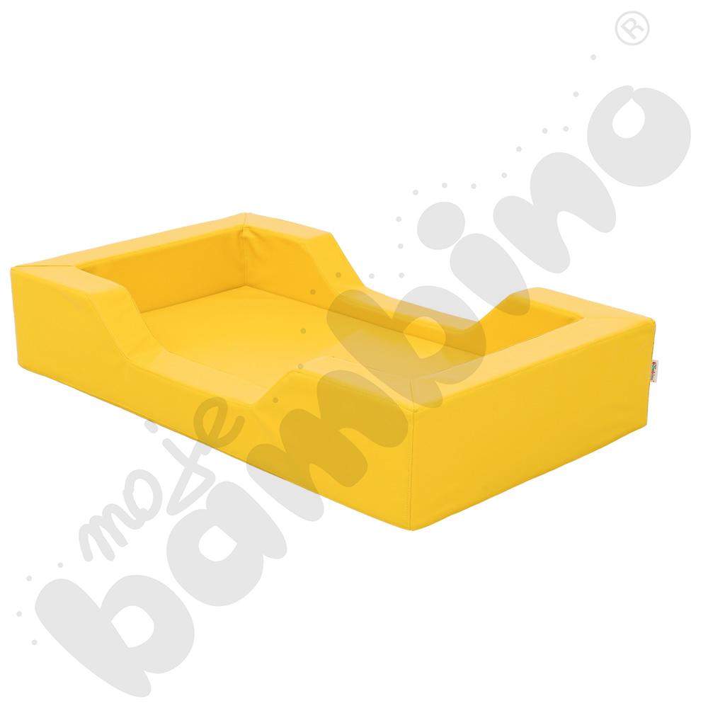 Łóżeczko piankowe z wycięciami żółte