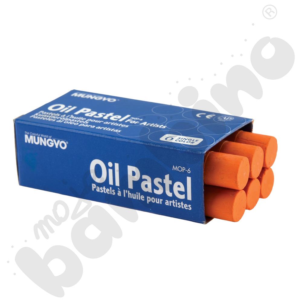 Pastele olejne 6 szt. pomarańczowe