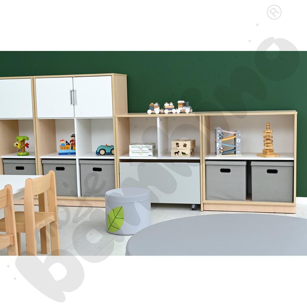 Quadro - szafka M na 4 szerokie szuflady, klon