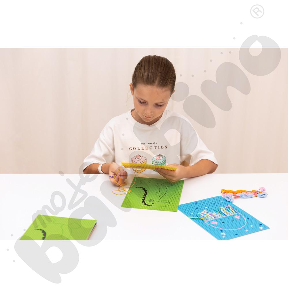 Kartonowe wyszywanki - zwierzęta