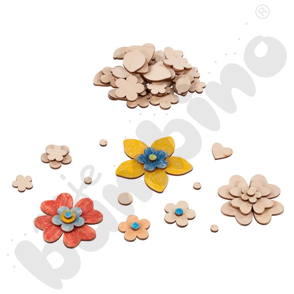 Kwiatki do ozdabiania, 75 elem.