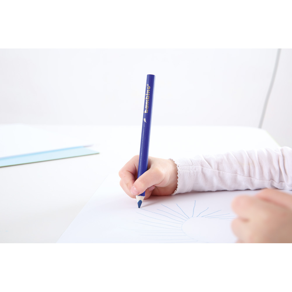 Drevené trojhranné farbičky Bambino - 12 ks