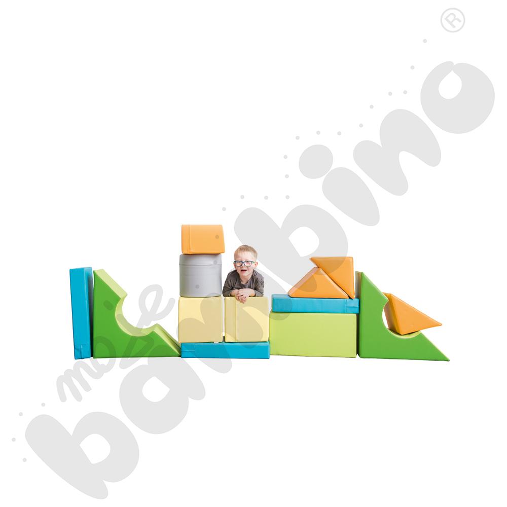 Zestaw klocków piankowych M, 14 elem. z pokrowcem