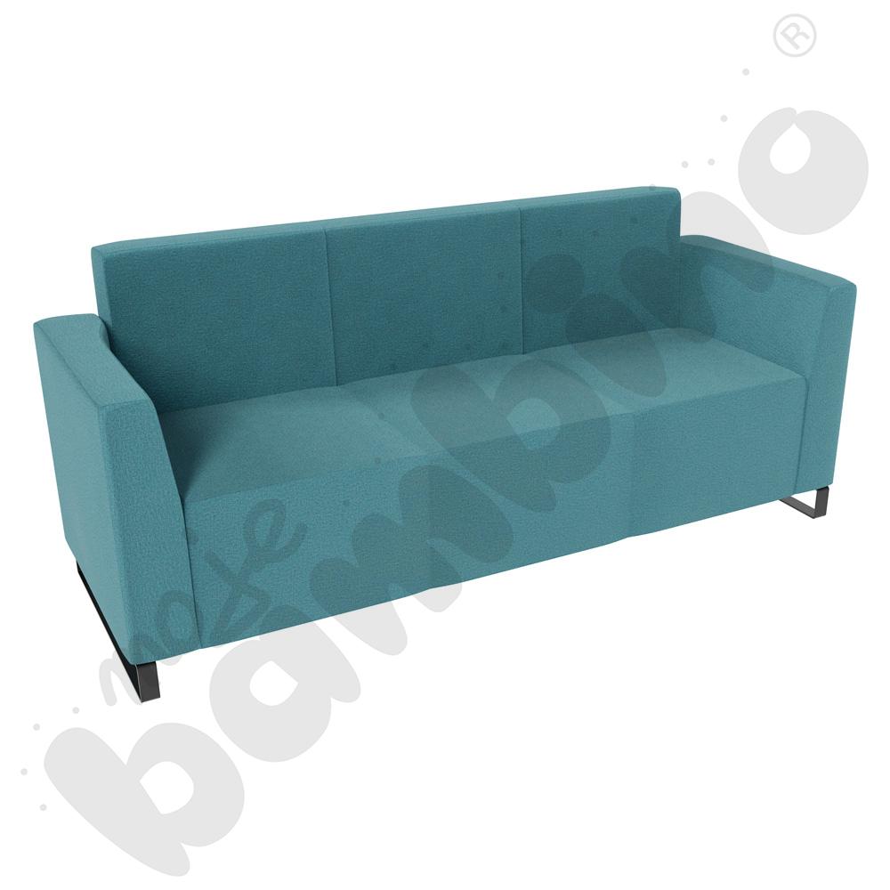 Sofa Universum 3-os. wys. 82 cm, 2 boki niskie, tkanina KG09