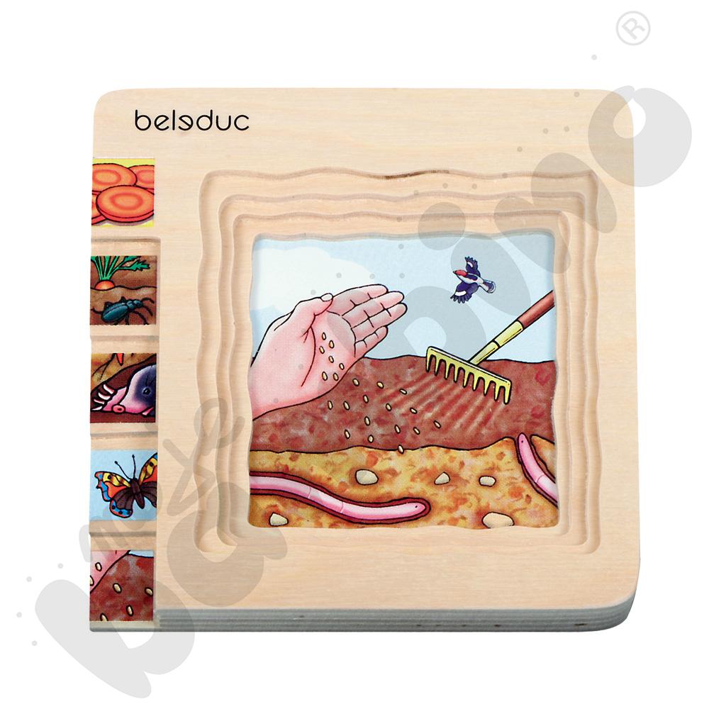 Edukacyjne puzzle warstwowe - marchew