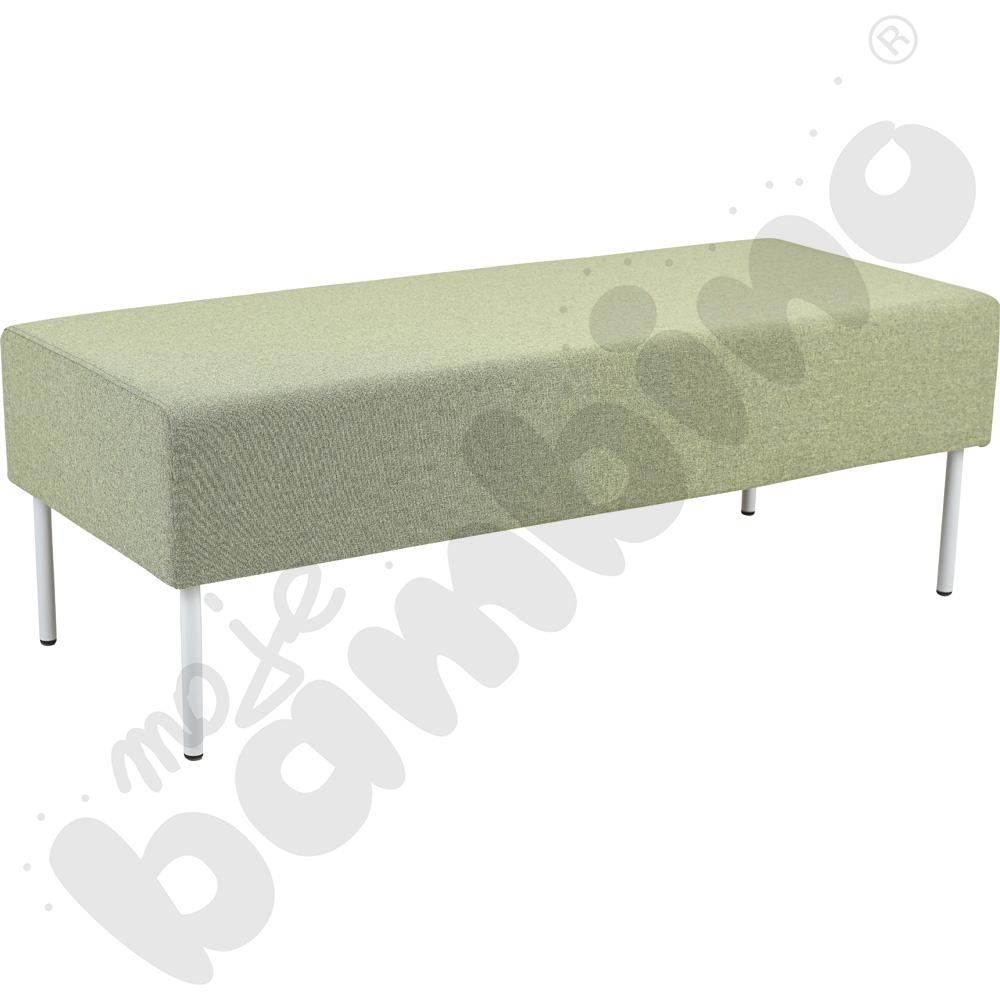 Pufa Versa 120x50 cm z plastikowymi stopkami, stelaż jasnoszary, tkanina RO27