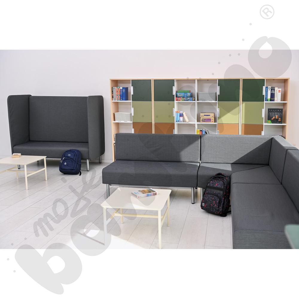 Quadro - regał XL z przegrodą i 3 półkami, klon jasny