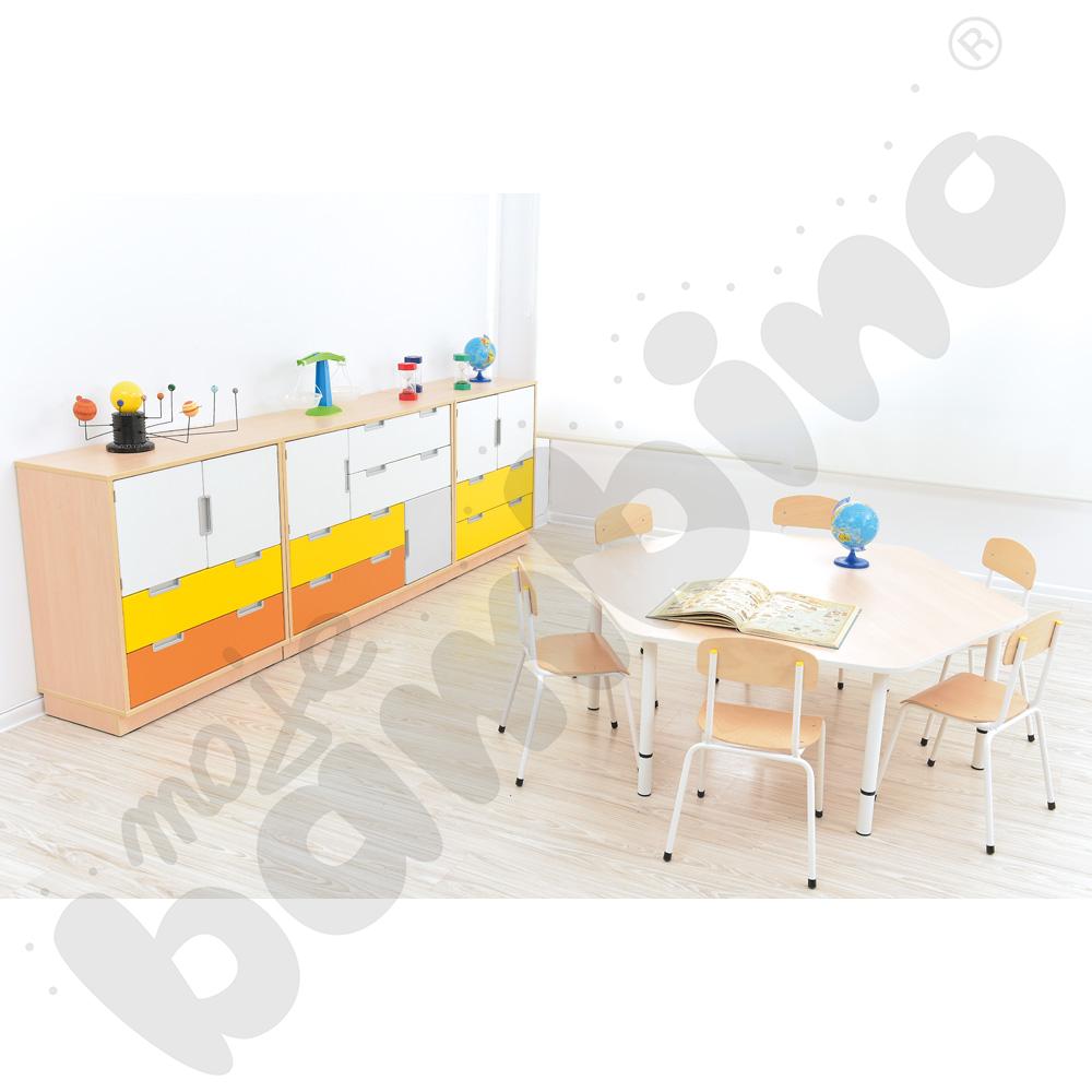 Quadro - zestaw 4, 90 st., skrzynia klon jasny