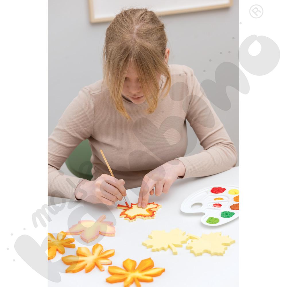 Piankowe kształty do ozdabiania - liście, 40 szt.