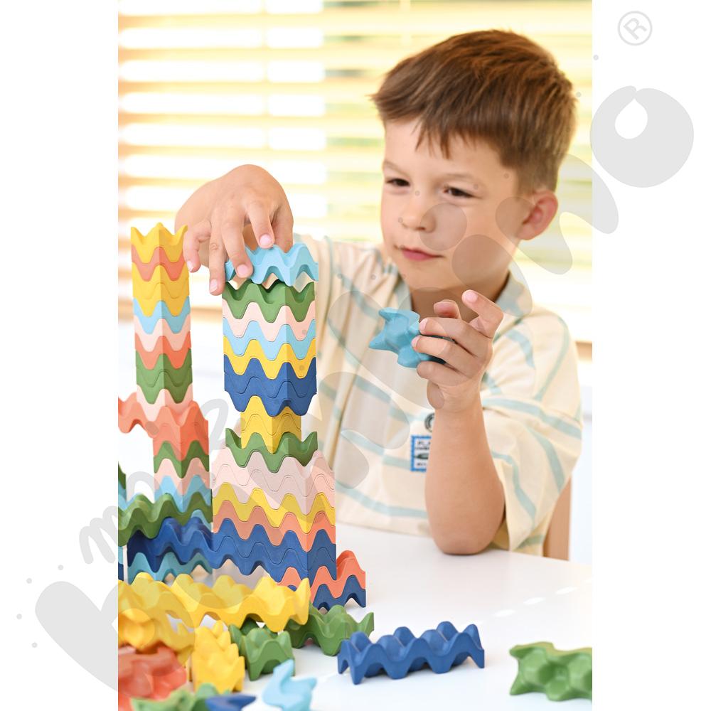 Klocki kreatywne fale, 90 elem.