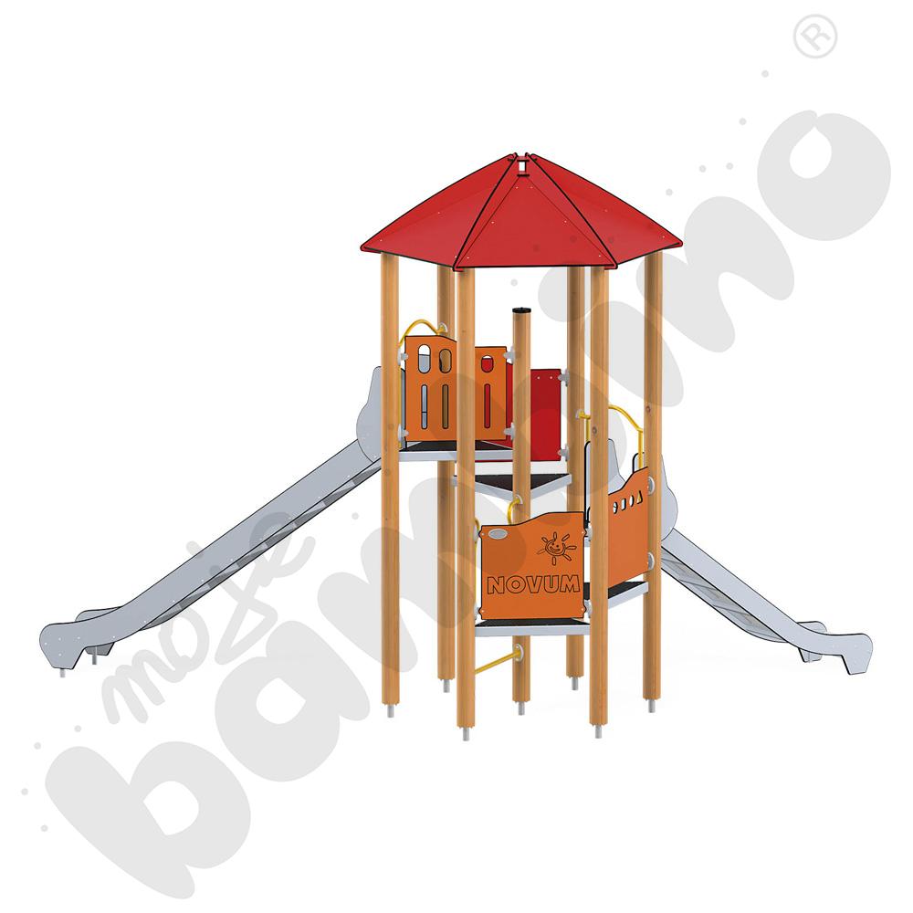 Orbis - baszta 8, drewniane słupy