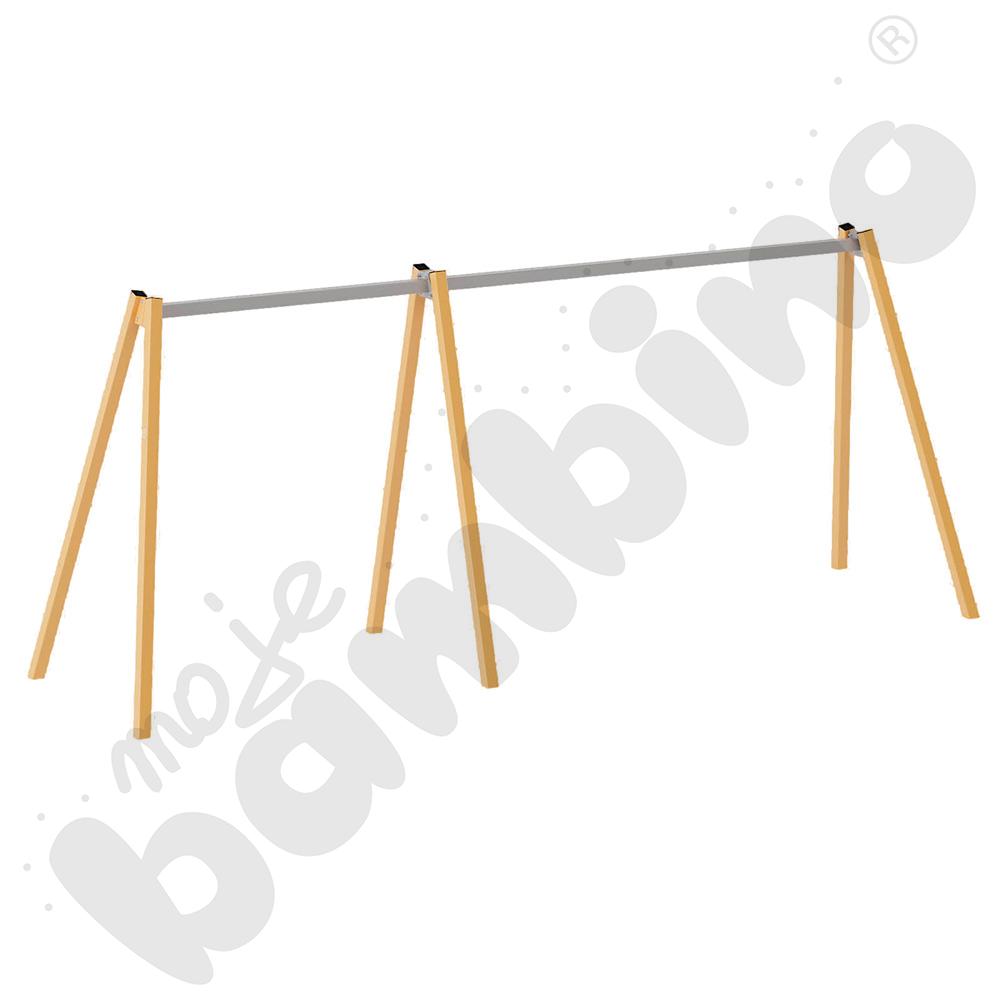 Huśtawka potrójna Urbi, słupy metalowe A/ bez zawiesi