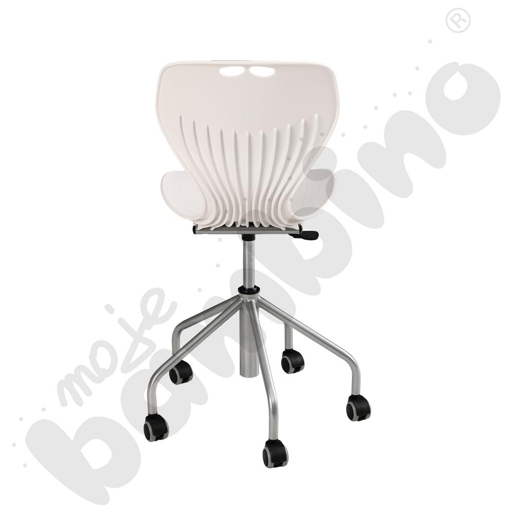Krzesło Kapi obrotowe na kółkach białe