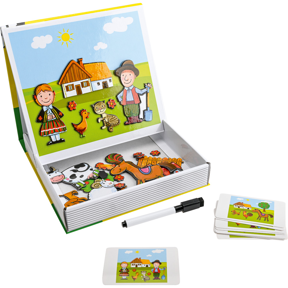 Magnetické puzzle - farma, 34 dielov